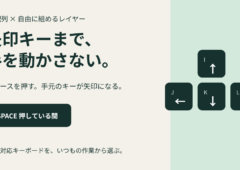 矢印キーまで手を動かしたくない。QMK対応USキーボードをレイヤーで選ぶ記事のアイキャッチ。